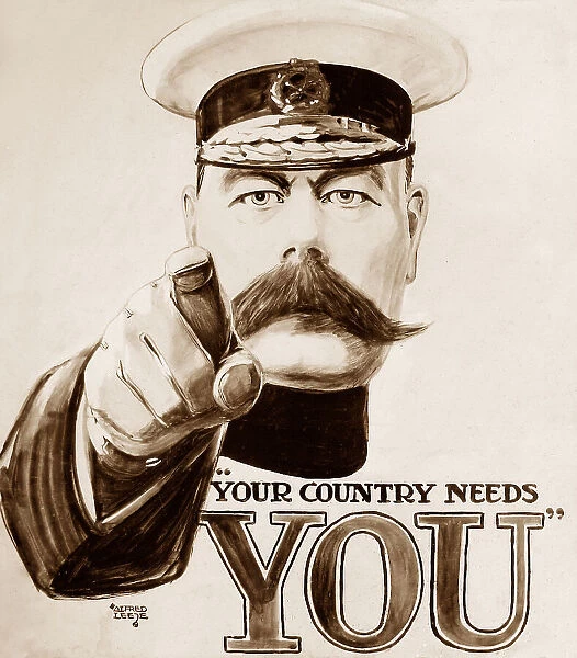 Army recruitment poster Your Country needs You