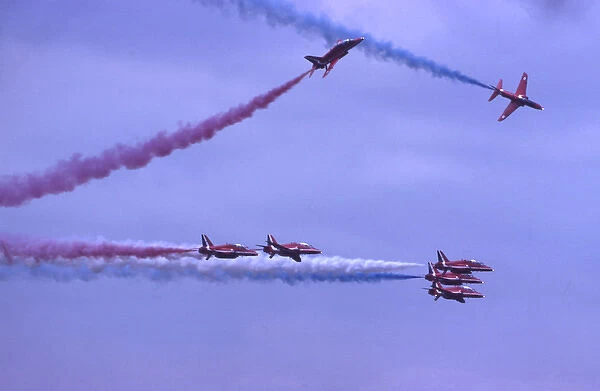 BAe Systems Hawks RAF Red Arrows rollbacks 1983