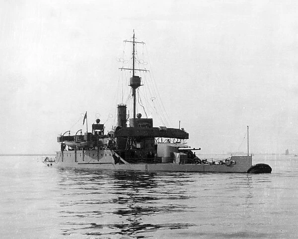 British monitor HMS Severn at Sheerness, WW1