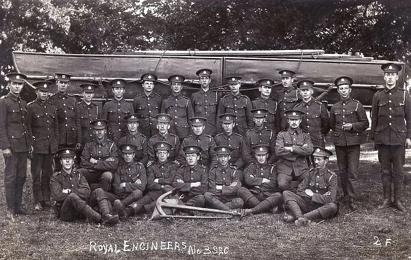 Group photo, Royal Engineers No. 3 Section, WW1