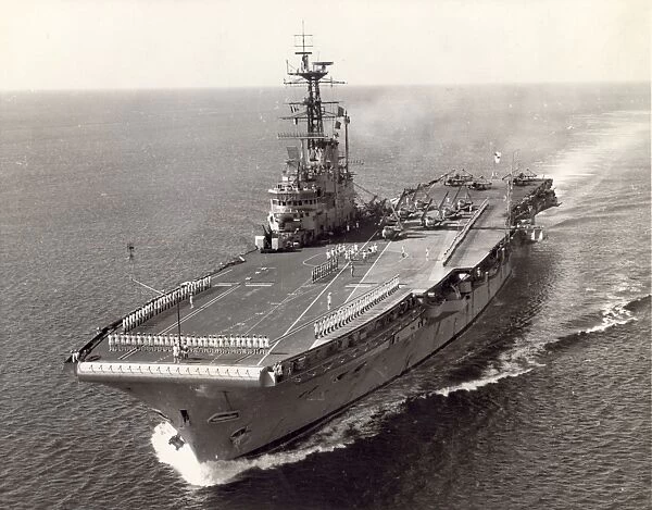 HMS Albion (R07) shortly before conversion
