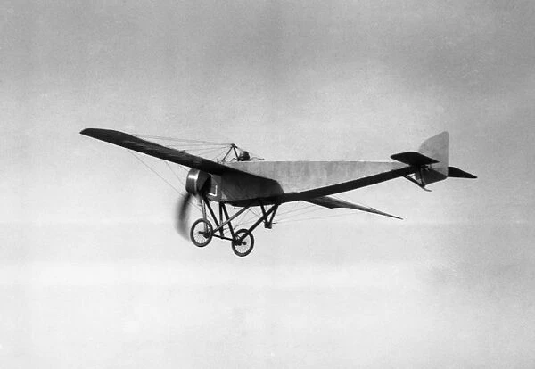 Morane-Soulnier Monoplane Flying at Hendon in 1914