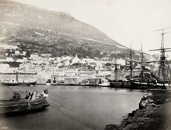 View of the harbour at Gibraltar