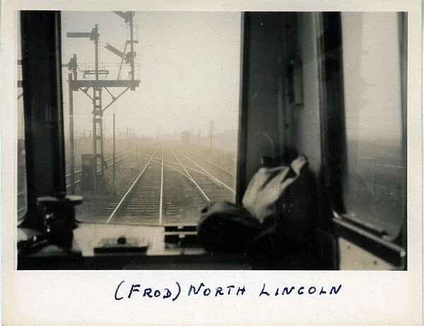 View from Railway Locomotive Cab, North Lincoln, England