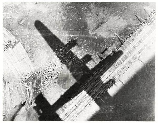 World War II silhouette of RAF Liberator bomber Burma