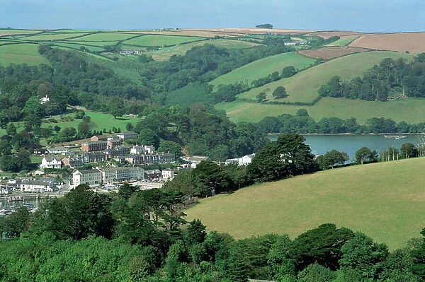 Dartmouth and surrounding countryside, Devon, England, United Kingdom, Europe