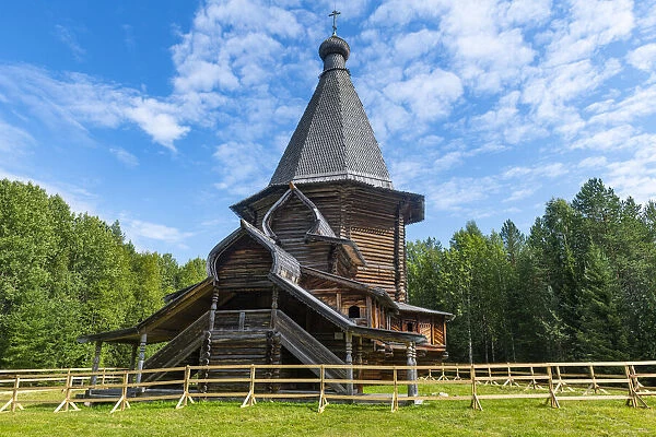 Wooden church, Malye Korely, Little Karelia, Arkhangelsk, Russia, Europe