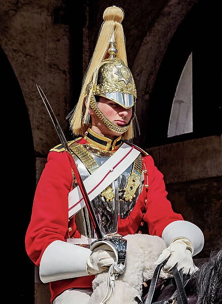 Life Guard mounted at Horse Guards, London, England, United Kingdom