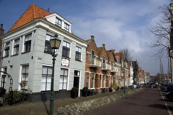 Europe, The Netherlands (aka Holland), Hoorn. Historic Hoorn harbor area