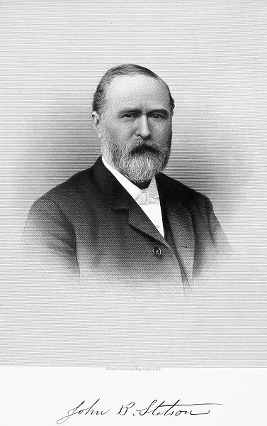 JOHN BATTERSON STETSON (1830-1906). American hat manufacuter. Steel engraving, American, late 19th century