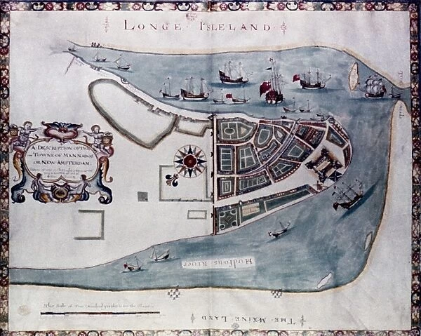 NEW YORK: MAP, 1664. The Duke Map of New York, 1664