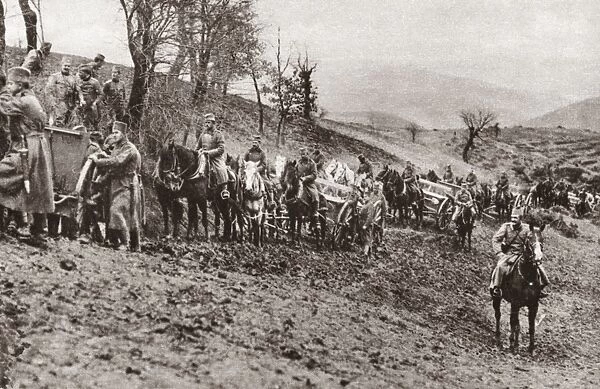 WORLD WAR I: ALLIED ARMY. The reorganized Serbian army, co-operating with British