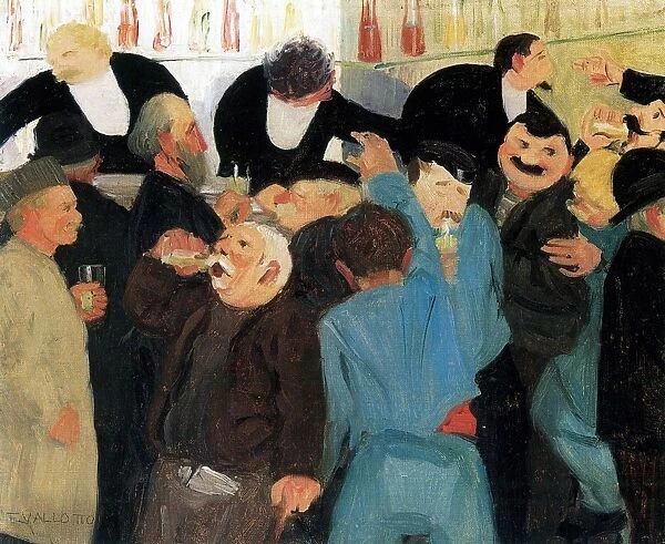 The Bistro, 1895. Oil. Felix Vallotton (1865-1925) Swiss painter and printmaker