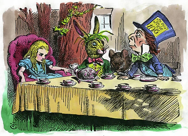 Alice And The Mad Hatter, 1866