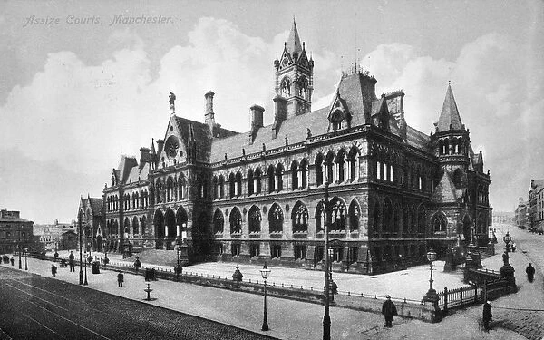 Assize Courts, Manchester, c. 1910 (b  /  w photo)