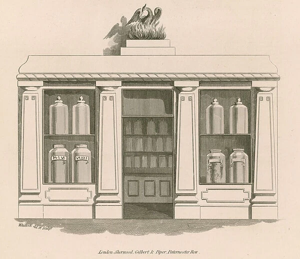 Chemists Shop, Great Russell Street, Bloomsbury (engraving)