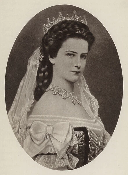 Empress Elisabeth of Austria (b  /  w photo)