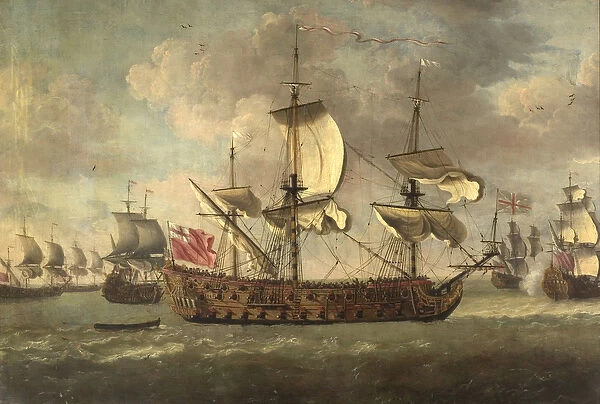 HMS Swiftsure, 1675-80 (oil on canvas)