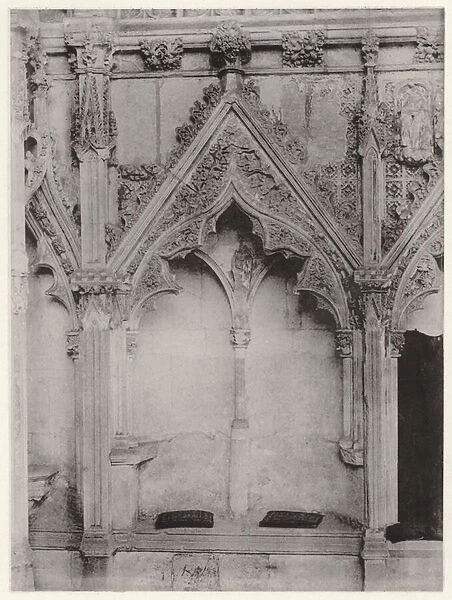 The Lady Chapel, Ely Cathedral: South Side, from East, I (b  /  w photo)