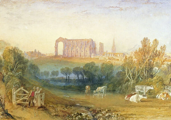 Malmesbury Abbey, 1826 (w  /  c on paper)