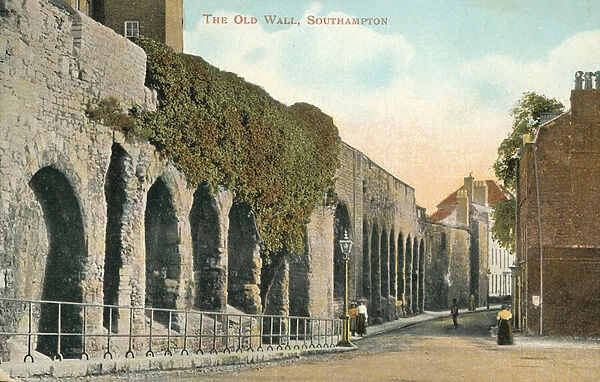 The Old Wall, Southampton (colour photo)