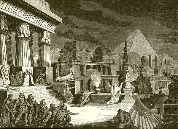 The plague of darkness (engraving)