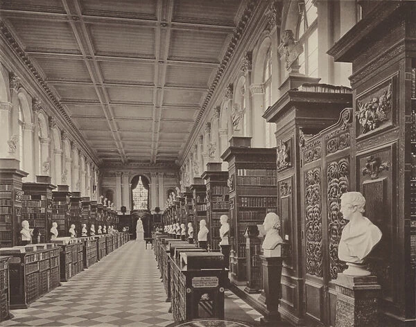 Trinity College, Cambridge, the Library (b  /  w photo)