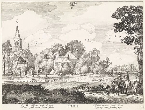 April, Jan van de Velde (II), Claes Jansz. Visscher (II), 1618