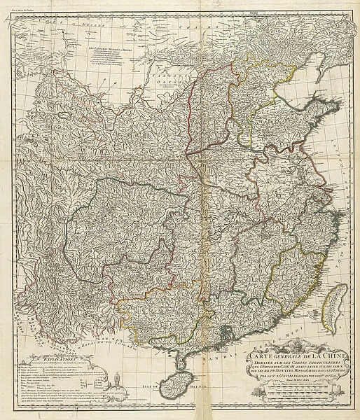 Carte generale de la Chine Description geographique