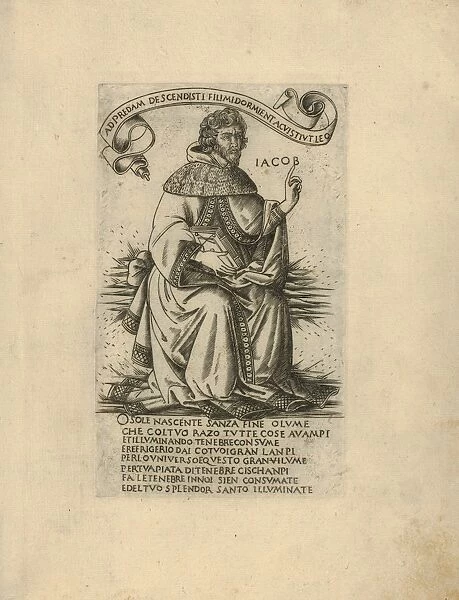 Drawings Prints, Print, Prophet Jacob, Prophets Sibyls, Artist, Francesco Rosselli