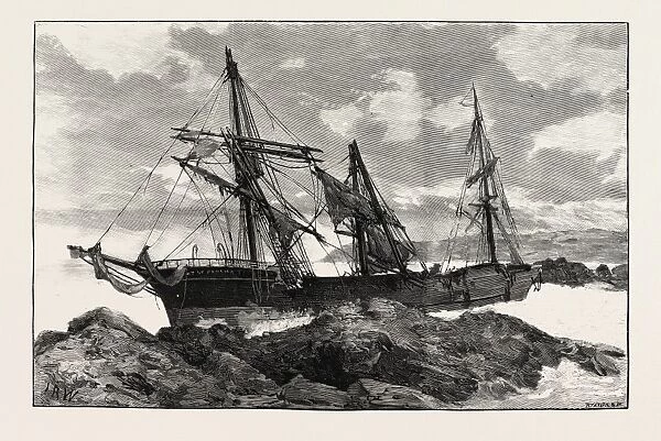 The Great Gale and Snow Storm: Wreck of the Bay of Panama, Near Falmouth, from A