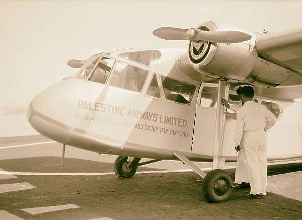 Inauguration Tel-Aviv landing ground Palestine