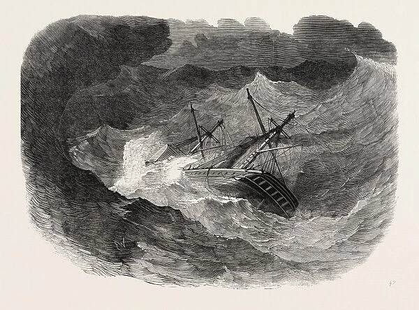 The Peninsular and Oriental Companys Steamship pekin in a Typhoon