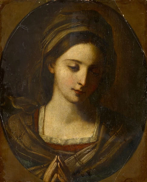 Praying Madonna c. 1665 oil panel 51. 2 x 41. 6 cm
