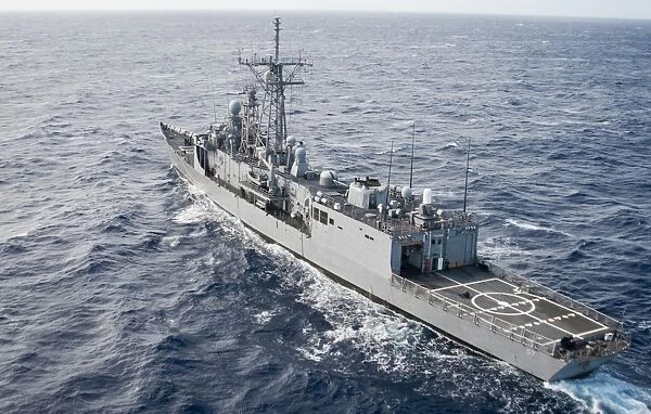 The guided-missile frigate USS Reuben James