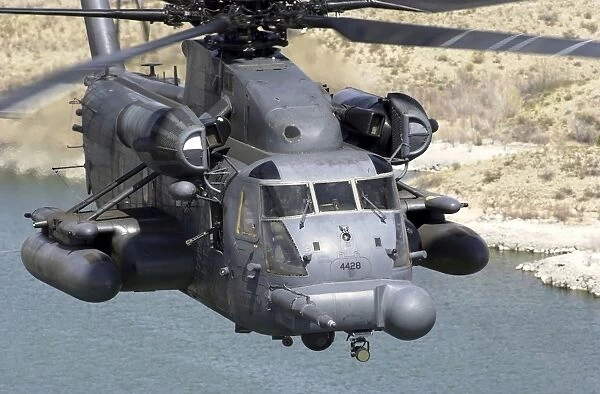 A MH-53J Pave Low IIIE heavy-lift helicopter