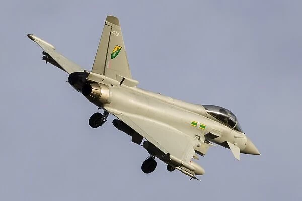 A Royal Air Force Typhoon during a Red Flag mission in Nevada