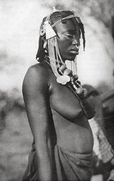 Arab woman of the Southern Sudan, Abu Matarik to Halfa, Sudan, 1925 (1927). Artist: Thomas A Glover