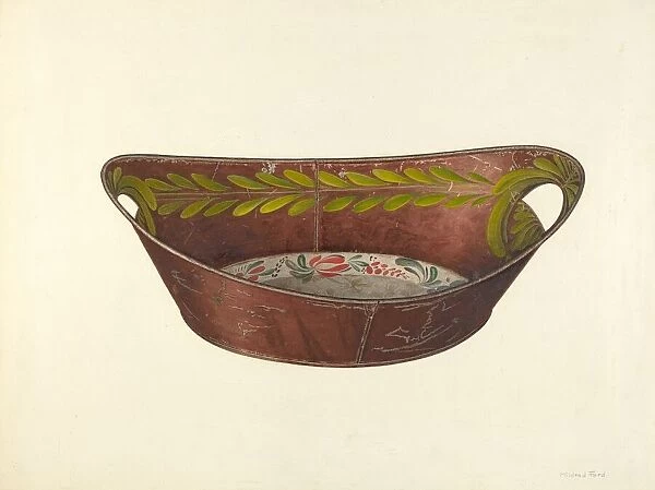 Bread Tray, c. 1941. Creator: Mildred Ford