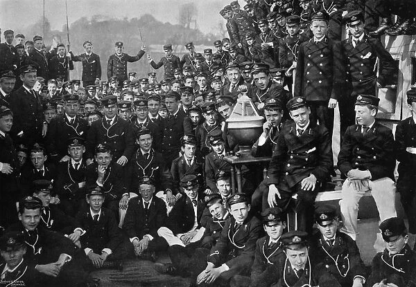 Naval cadets on board HMS Britannia, Dartmouth, Devon, 1895 (1896). Artist: Gregory & Co