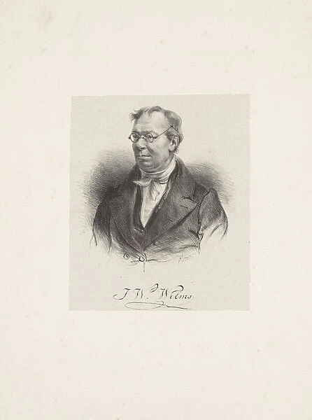 Portrait of the Composer Johann Wilhelm Wilms (1772-1847), 1835. Creator: Anonymous