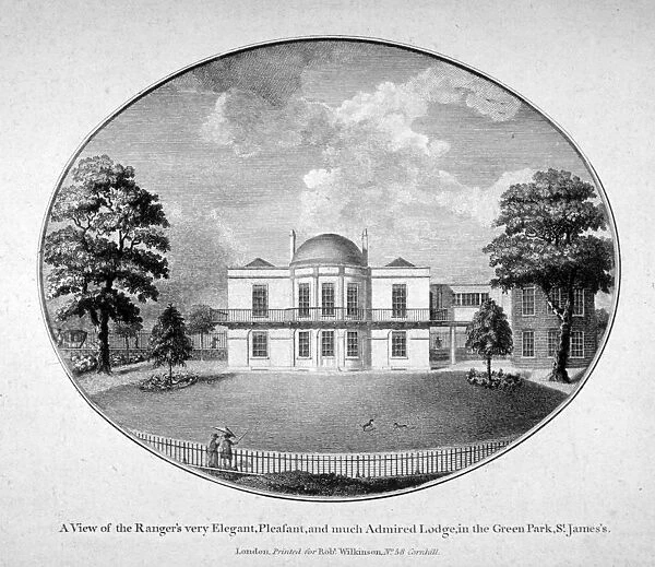 Rangers Lodge in Green Park, Westminster, London, c1790