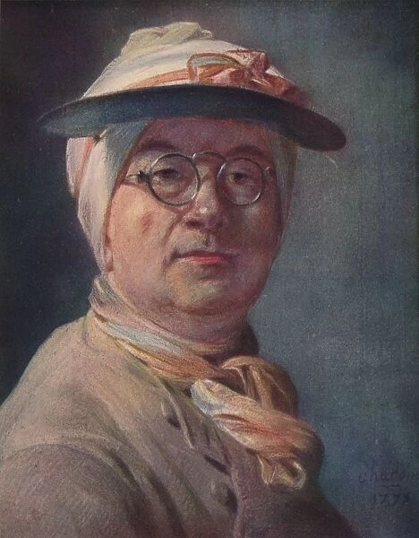 Self-portrait wearing Glasses, 1775. Artist: Jean-Simeon Chardin