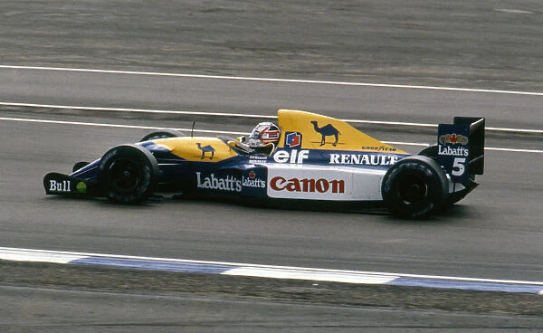 Williams Renault FW14B Nigel Mansell, 1992 British Grand Prix, Silverstone. Creator: Unknown