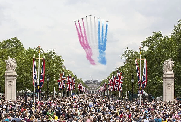 31 Aircraft mark The Queens 90th Birthday with flypast