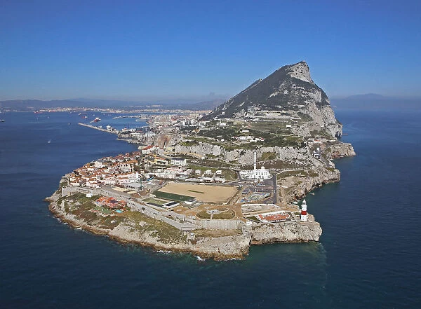 Aerial view of Europa Point, Gibraltar