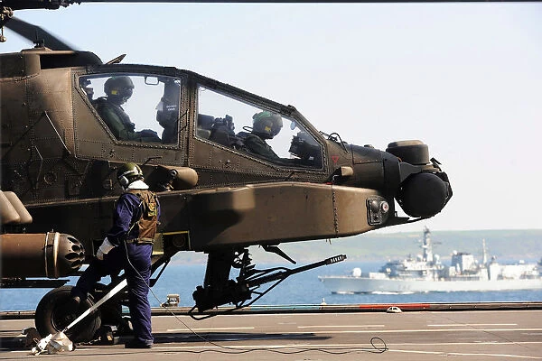 Apache Helicopter on HMS Illustrious