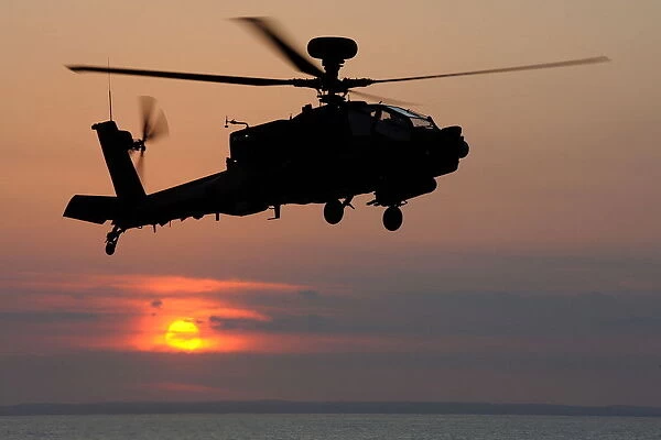Apache Helicopter at Sea