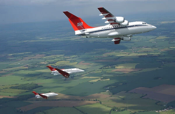BAe 146 and BAe 125 aircraft from 32 (the Royal) Squadron. Middlesex. 29  /  05  /  2002