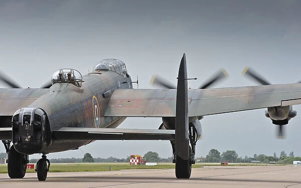 BBMF Lancaster Bomber Preparing for Take Off